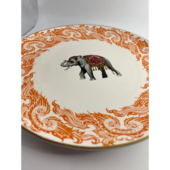 Williams Sonoma Elephant Dinner Plate 11" Raj Collection Thai Palace - Picture 2 of 7